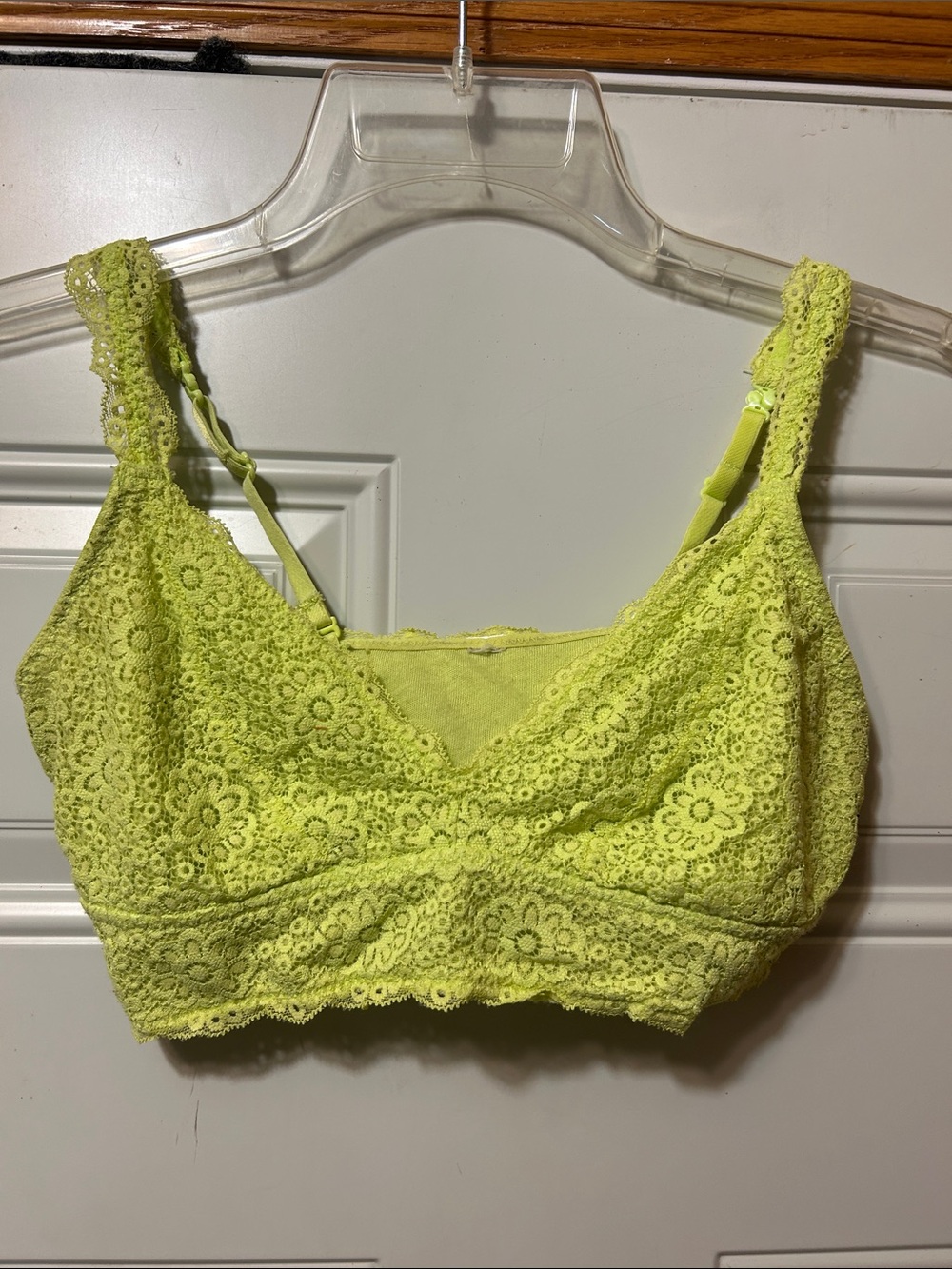 Lace Bralette - Neon S